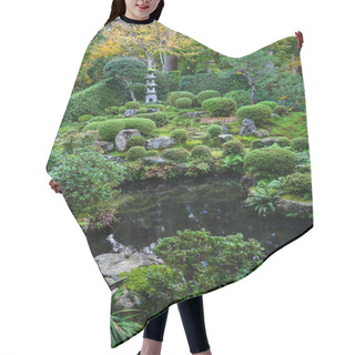 Personality  Ancient Zen Garden In Kyoto, Japan  Hair Cutting Cape