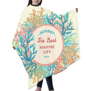 Personality  Underwater Coral Reef - Marine Life. Hair Cutting Cape