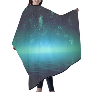 Personality  Night Over Sea. Hair Cutting Cape