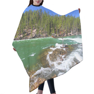 Personality  Yellowstone River Rapids Hair Cutting Cape