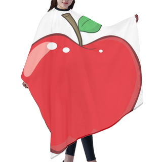 Personality  Cartoon Red Apple Hair Cutting Cape