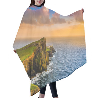 Personality  Colorful Ocean Coast Sunset At Neist Point Lighthouse, Scotland Hair Cutting Cape