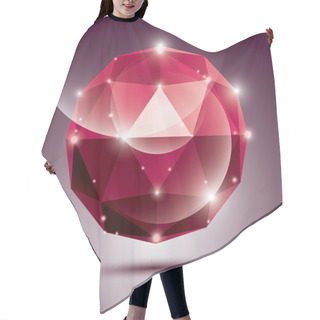 Personality  Abstract 3D Red Shiny Sphere Hair Cutting Cape