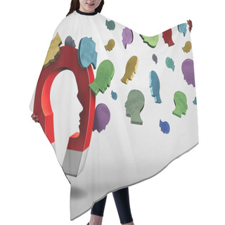 Personality  Recruitment Magnet Hair Cutting Cape