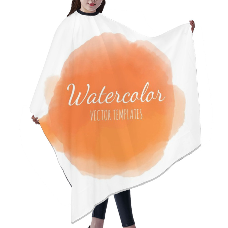Personality  Set of Vector Watercolor background 6 hair cutting cape