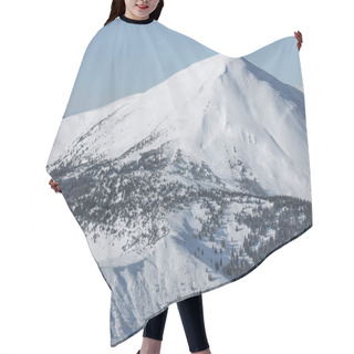 Personality  Snowy Mountain Hair Cutting Cape