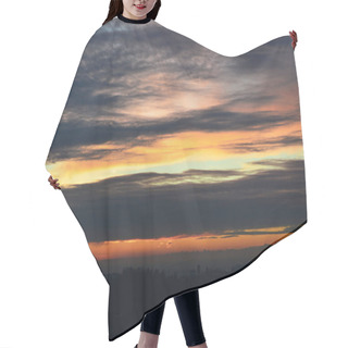 Personality  Sky Of Bergamo City At Sunset, Italy  Hair Cutting Cape