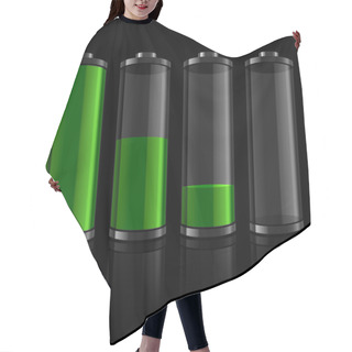Personality  Battery Levels Set Hair Cutting Cape