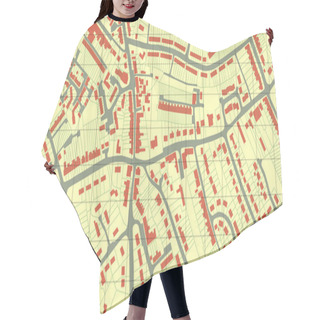 Personality  Suburb Map Hair Cutting Cape