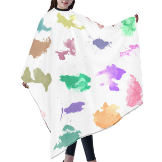Personality  Watercolor Splashes Hair Cutting Cape