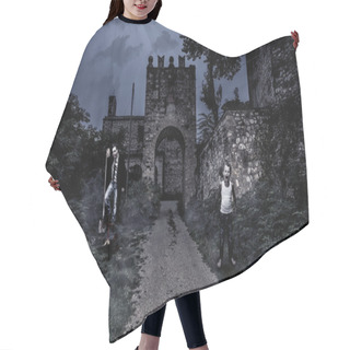 Personality  The Horror Castle, Halloween Collection Hair Cutting Cape