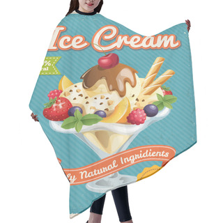 Personality  Ice Cream Poster Hair Cutting Cape