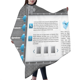 Personality  Technology Web Template Design Hair Cutting Cape