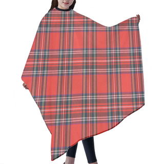 Personality  Royal Stewart Tartan Hair Cutting Cape