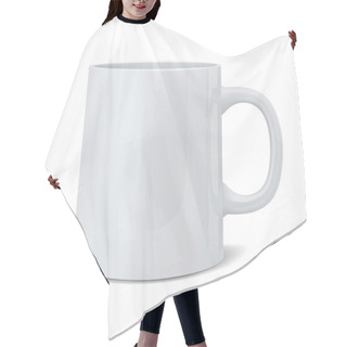 Personality  Realistic Classic White Cup Hair Cutting Cape