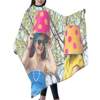 Personality  Crazy Girl Gardeners Hair Cutting Cape