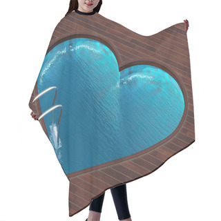 Personality  Shaped Pool Heart Hair Cutting Cape