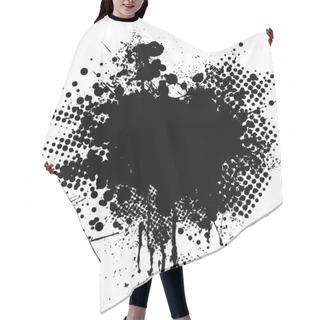 Personality  Ink Splat Dot Hair Cutting Cape