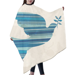 Personality  Vintage Multicolor Dove Hair Cutting Cape