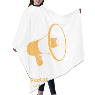 Personality  Hand Megaphone Icon Hair Cutting Cape