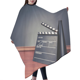 Personality  Filmmaking Scene With Dramatic Lighting Hair Cutting Cape
