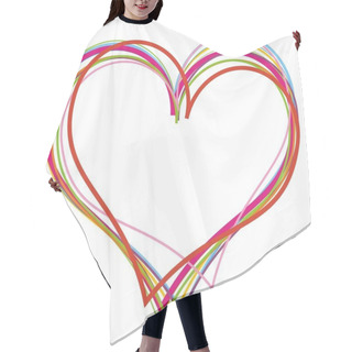 Personality  Heart Hair Cutting Cape