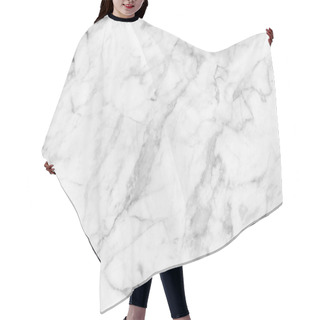 Personality  White Marble Patterned Texture Background For Design. Hair Cutting Cape