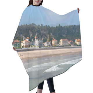 Personality  Panorama Of Ribadesella Village And Santa Marina Beach, Asturias, Spain Hair Cutting Cape