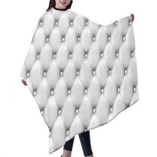 Personality  Illustration Of White Leather Upholstery Hair Cutting Cape