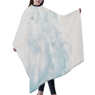 Personality  Artistic Background With Blue Swirls Of Paint In Water Hair Cutting Cape