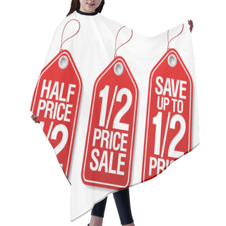 Personality  Promotional Sale Labels. Hair Cutting Cape