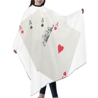 Personality  Playing Cards Isolated - Four Of A Kind Hair Cutting Cape