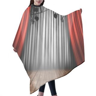 Personality  Stage Theater Stage With Spotlight Perfo Hair Cutting Cape