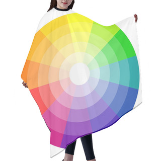 Personality  Color Wheel 12-colors Hair Cutting Cape