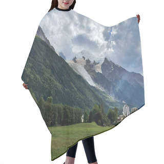 Personality  Chamonix Valley: Panoramic Mountain Glacier In Grand Balcon, Chamonix, France Hair Cutting Cape