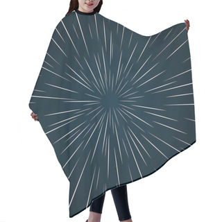 Personality  Warp Drive Background. Hair Cutting Cape