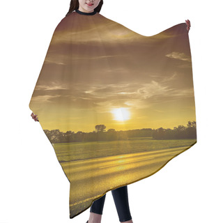 Personality  Road At Sunset Hair Cutting Cape