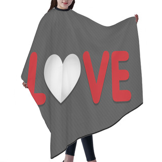 Personality  Paper Love Heart Hair Cutting Cape