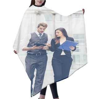 Personality  Business People Meeting Hair Cutting Cape
