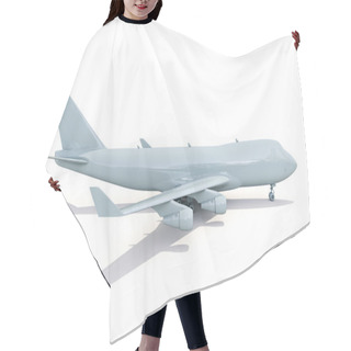 Personality  Plane On White Hair Cutting Cape