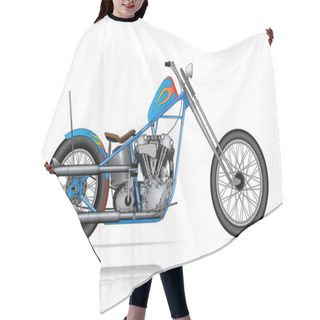 Personality  Blue Custom Chopper Hair Cutting Cape