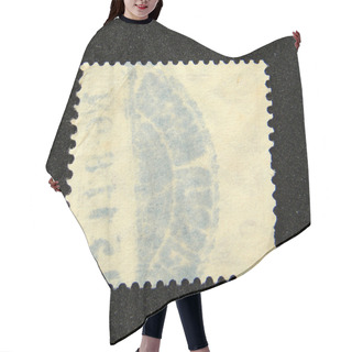 Personality  Blank Postage Stamp With Postmark Hair Cutting Cape