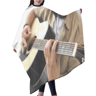 Personality  Playing Guitar Hair Cutting Cape