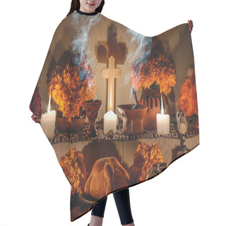 Personality  Mexican Day Of The Dead Altar (Dia De Muertos) Hair Cutting Cape