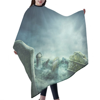 Personality   Spooky Graveyard Hair Cutting Cape