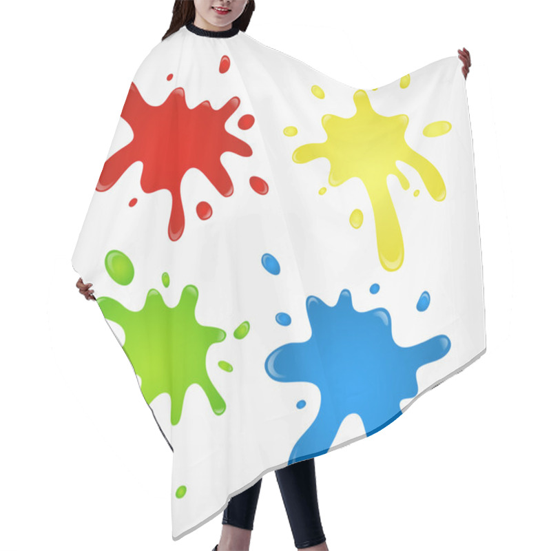 Personality  Paint Splashes Hair Cutting Cape