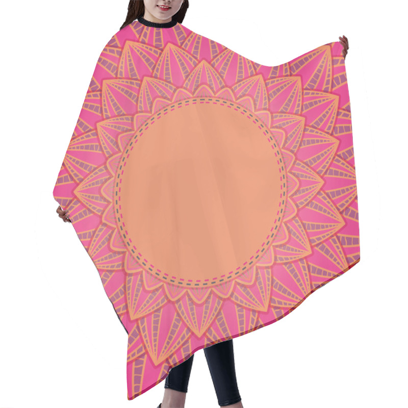Personality  Close-up Large Flower Greeting Card Hair Cutting Cape