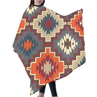Personality  Vector Navajo Tribal Ornament Hair Cutting Cape
