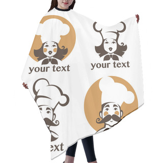 Personality  Man And Woman Happy Chef Hair Cutting Cape