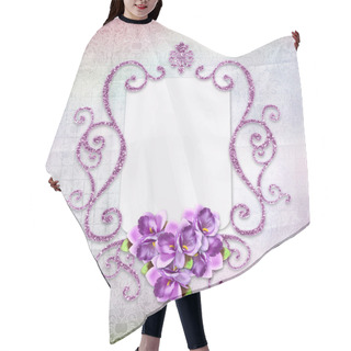 Personality  Tender Vintage Background With Swirls And Flowers Hair Cutting Cape
